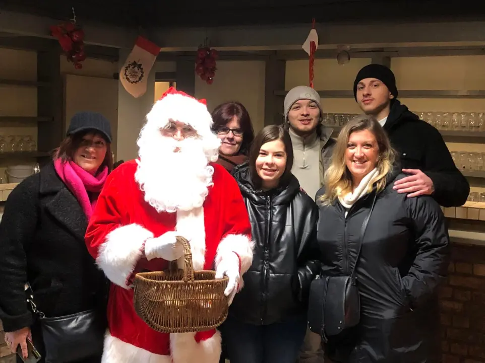 Père Noël à la Balade Gourmande de Bergilers